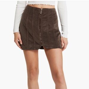 New Free people micro cord skirt